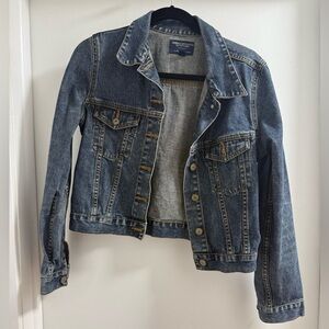 American Eagle Outfitters Dark Blue Jean Jacket